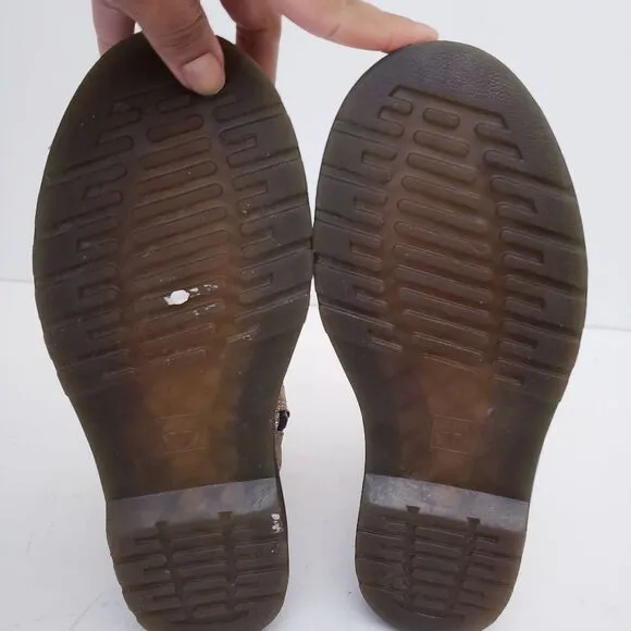 Gold Dr. Martens Boots