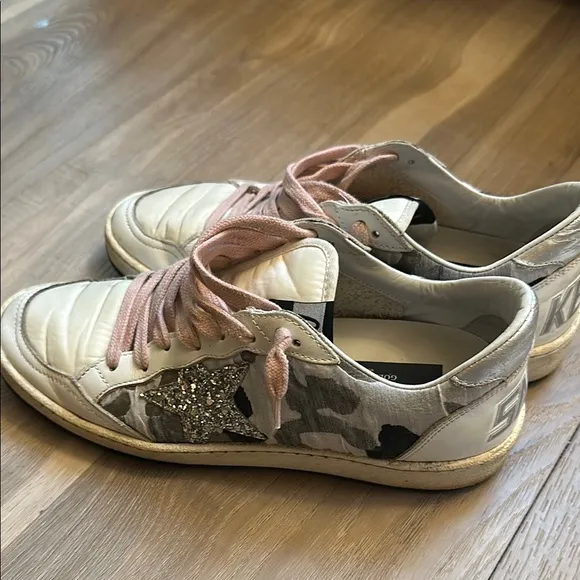 Golden Goose Women's Sneakers with Pink Laces