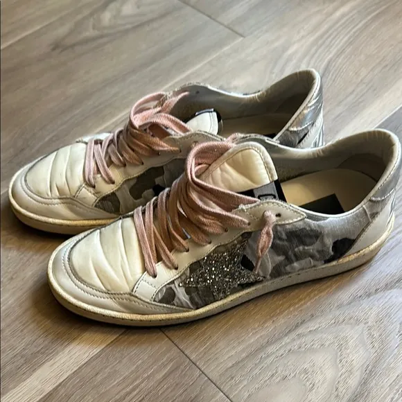 Golden Goose Women's Sneakers with Pink Laces