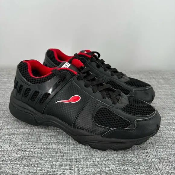 Gravity Defyer‎ Mens's Ballistic Sneakers US 9 Black lace up Athletic