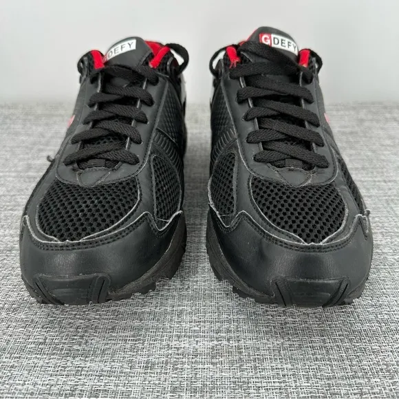 Gravity Defyer‎ Mens's Ballistic Sneakers US 9 Black lace up Athletic