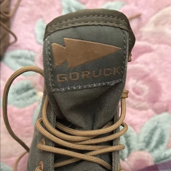 Green High-Top Boots with Brown Soles