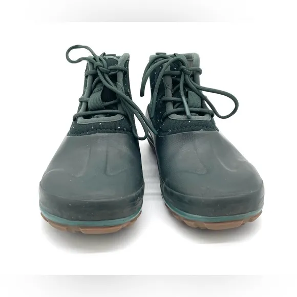 GUC Bogs Classic Casual Lace Waterproof Speckle Boots in Emerald Green 7