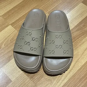 Gucci Beige Slide Sandals