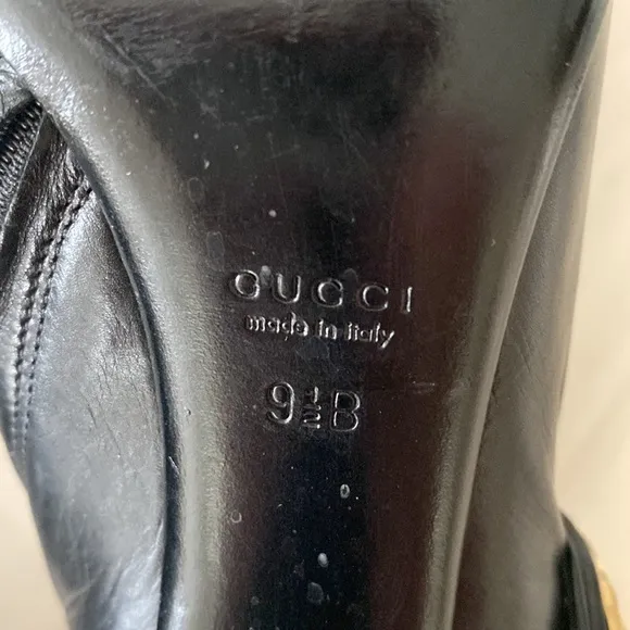 Gucci Leather Low-cut Ankle Boots