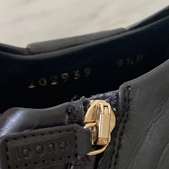 Gucci Leather Low-cut Ankle Boots
