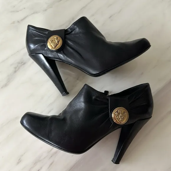 Gucci Leather Low-cut Ankle Boots