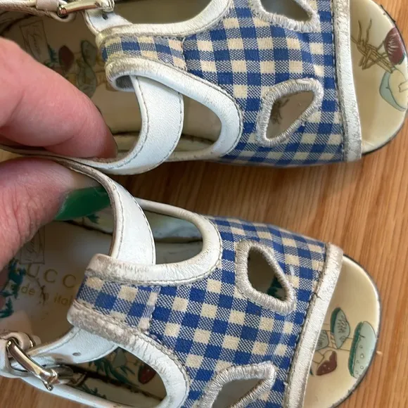 Gucci plaid sandals