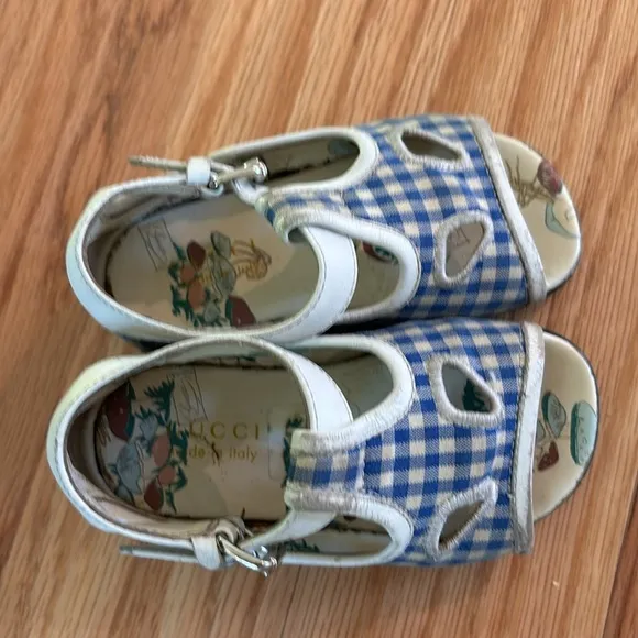 Gucci plaid sandals