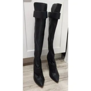 Gwen Stefani GX Tall Leather Boots Woman's Size 7.5
