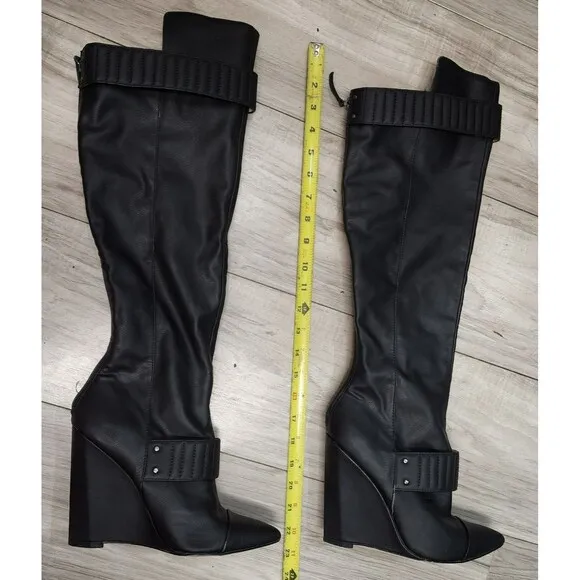 Gwen Stefani GX Tall Leather Boots Woman's Size 7.5