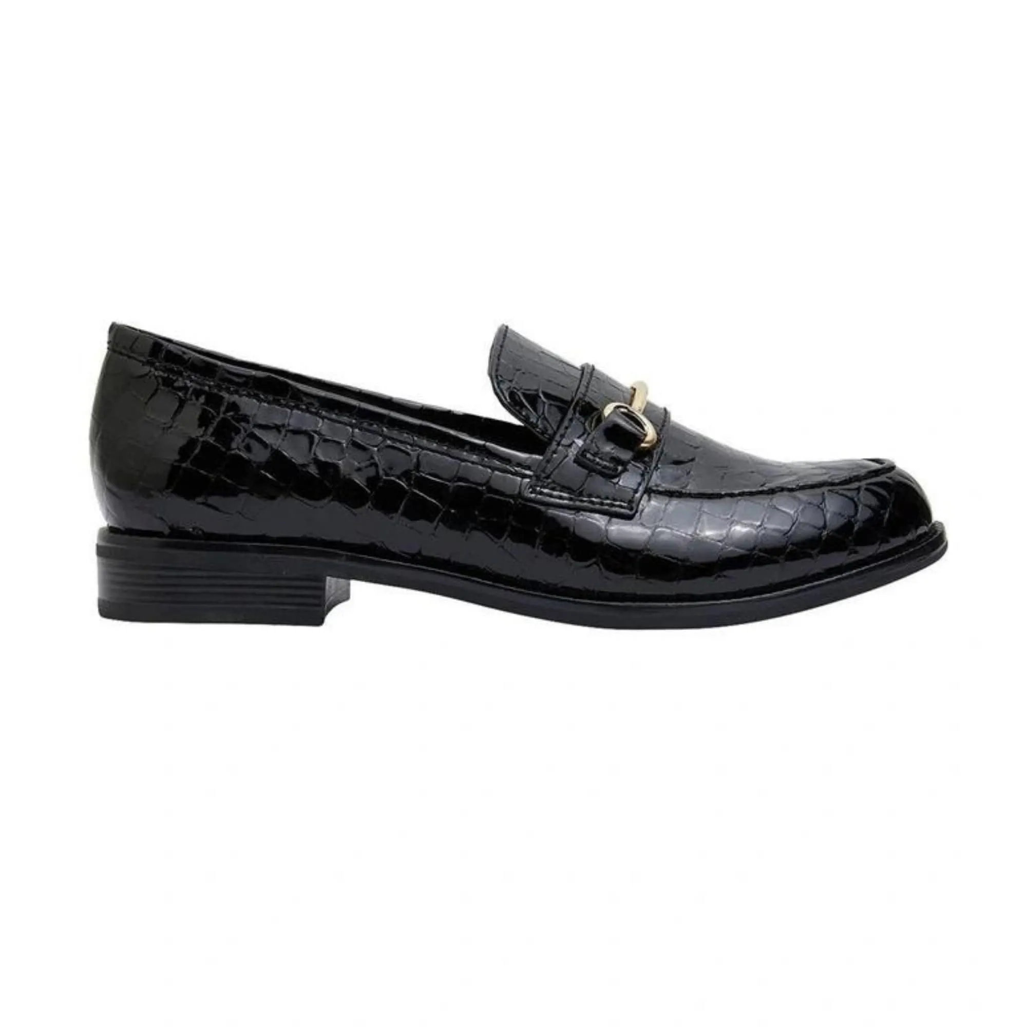 Handmade Custom Calf Leather Black Mens Loafers
