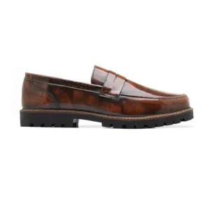 Handmade Custom Calf Leather Mens Loafers
