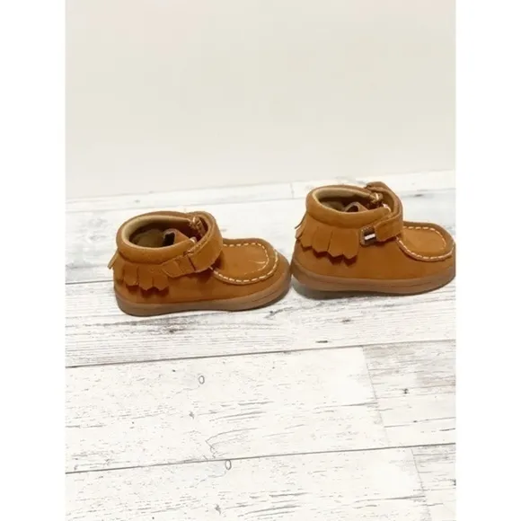 Hanna Andersson Haskell Leather Ankle Moccasin Boots