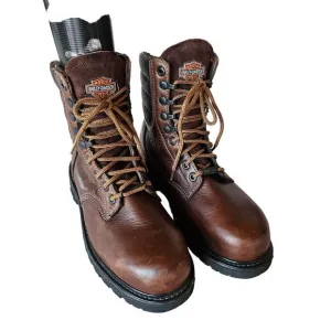 Harley Davidson Boots Mens 6.5M Brown Leather 88414 Motorcycle Biker Safety Work