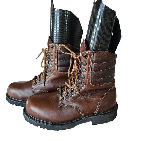 Harley Davidson Boots Mens 6.5M Brown Leather 88414 Motorcycle Biker Safety Work