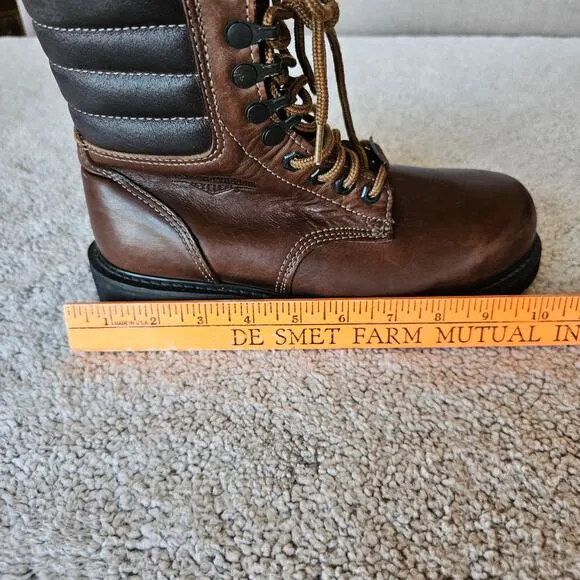 Harley Davidson Boots Mens 6.5M Brown Leather 88414 Motorcycle Biker Safety Work