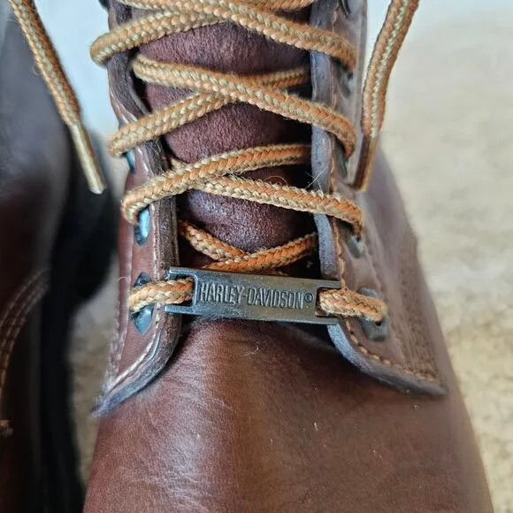 Harley Davidson Boots Mens 6.5M Brown Leather 88414 Motorcycle Biker Safety Work
