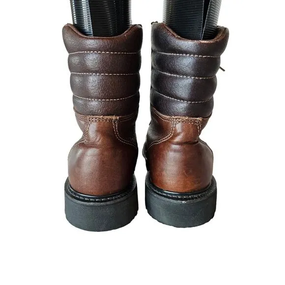 Harley Davidson Boots Mens 6.5M Brown Leather 88414 Motorcycle Biker Safety Work