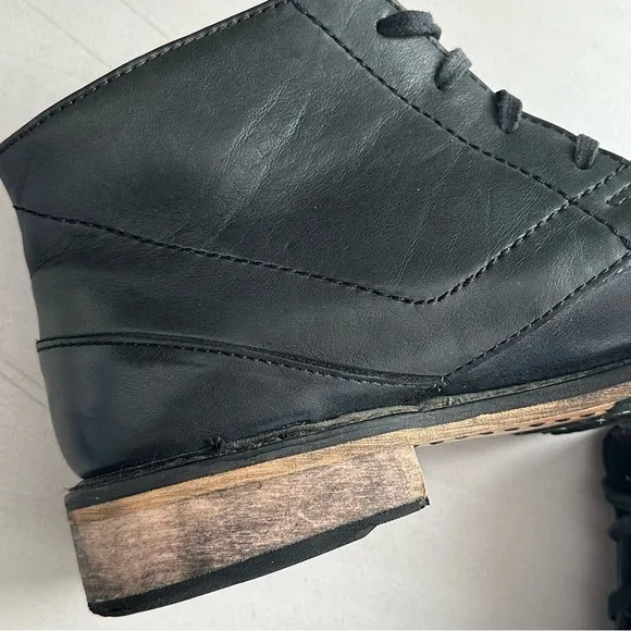 Harley Davidson Men's Round Toe Black Leather Ankle Motorcycle Boots Size 9