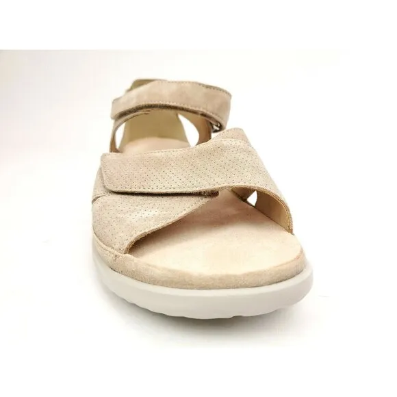 Hartjes 112032 Beige Suede Velour Breeze 2 Romer Sandals Size 42 US 11-11.5