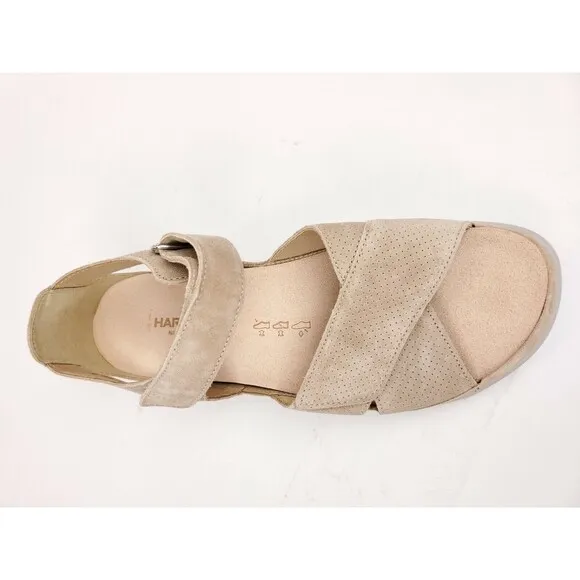 Hartjes 112032 Beige Suede Velour Breeze 2 Romer Sandals Size 42 US 11-11.5
