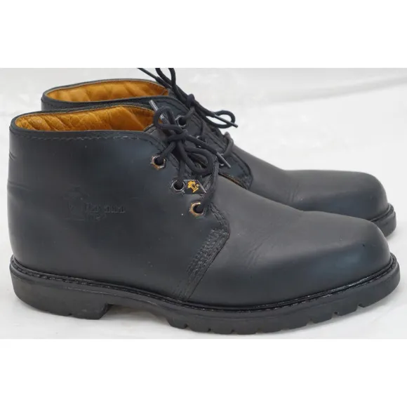 Havana Joe Chukka Black Boots Leather Padded Ankle 0201 Spain Sz US 9/ Eur 42