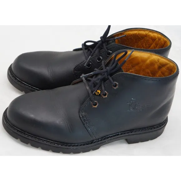 Havana Joe Chukka Black Boots Leather Padded Ankle 0201 Spain Sz US 9/ Eur 42