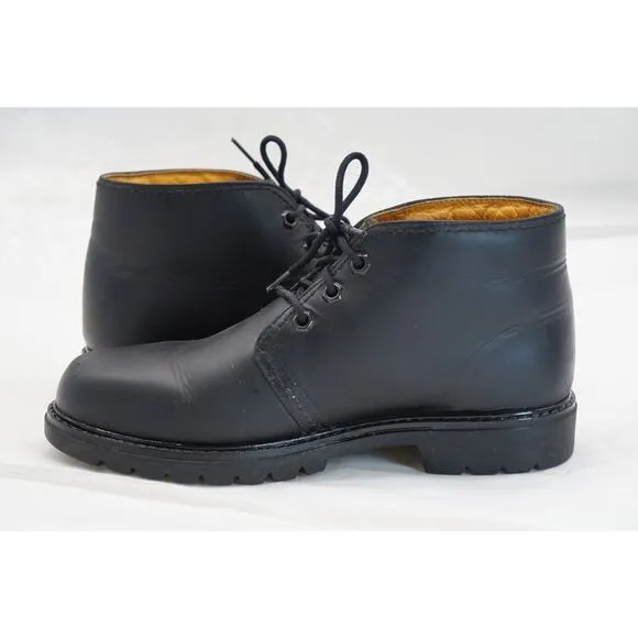 Havana Joe Chukka Black Boots Leather Padded Ankle 0201 Spain Sz US 9/ Eur 42