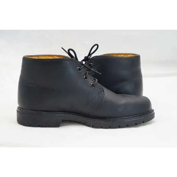 Havana Joe Chukka Black Boots Leather Padded Ankle 0201 Spain Sz US 9/ Eur 42
