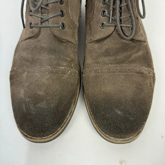 Hawker Rye Suede Brown Lace Up Chelsea Moto Boots Casual