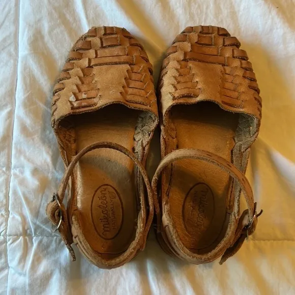 Heirloom Mikoleon Kids Tan Leather Chitos Sandals