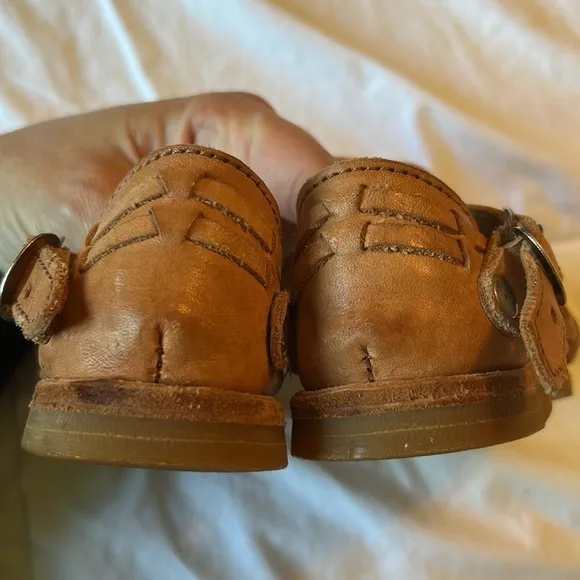 Heirloom Mikoleon Kids Tan Leather Chitos Sandals