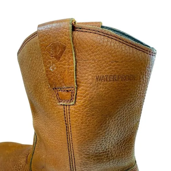 HERMAN SURVIVORS Brown Leather Western Work Boots Workhorse II Steel Toe Size 11