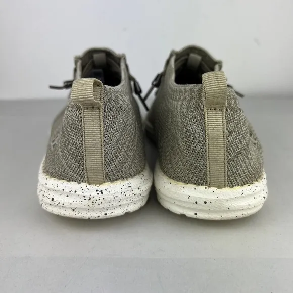 Hey Dude Shoes Wally Knit Beige Slip On Shoes Mens Size: 10