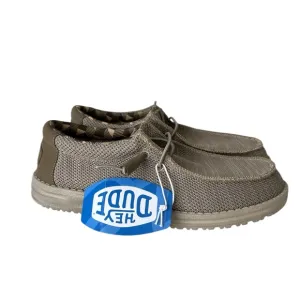 Hey Dude Wally Sox beige slip on shoes 8 NWT