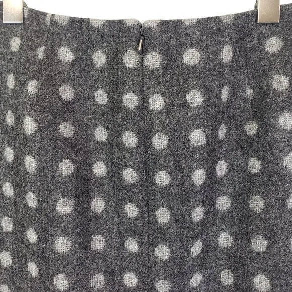 Hobbs 100% Wool Polka Dot Pencil Skirt Size 6