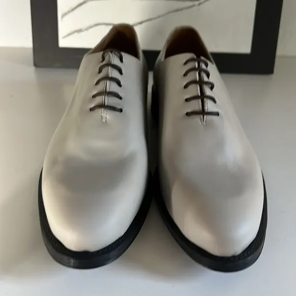 Hockerty Wholecut Oxford Off White Leather Shoes Men’s Size US 9