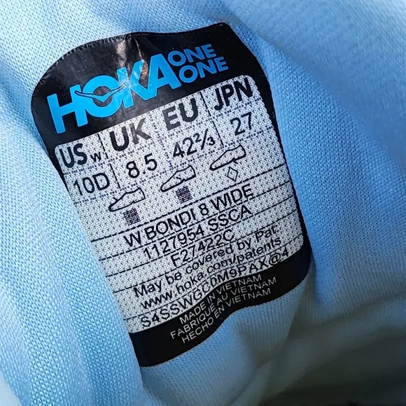HOKA BONDI 8 - Womens Athletic Shoes - SIZE 10D WIDE