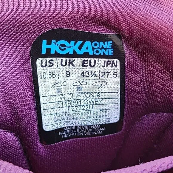 HOKA CLIFTON 8 - Womens Athletic Shoes - SIZE 10.5B ***Look At Pictures***