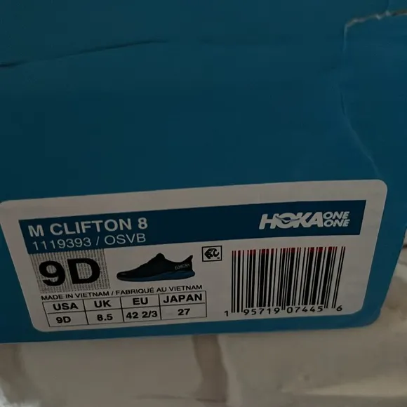 Hoka Men's Blue Running Shoes 9D