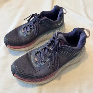 Hoka One One 7 Clifton 5 Purple Athletic Shoes Sneakers