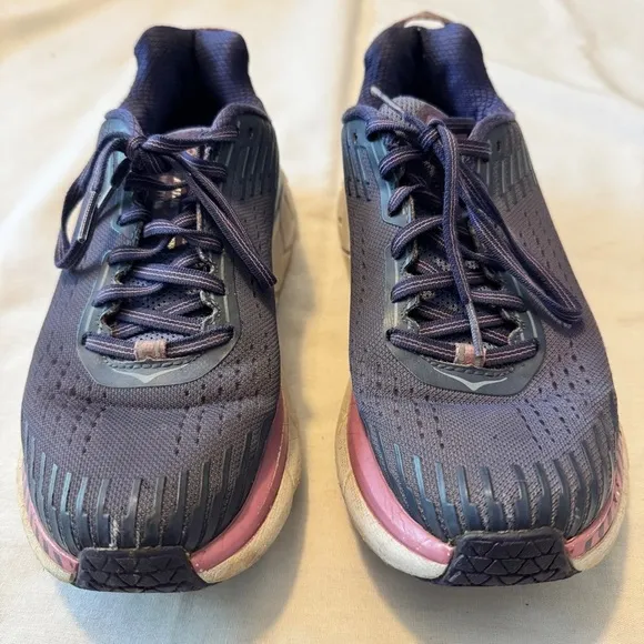 Hoka One One 7 Clifton 5 Purple Athletic Shoes Sneakers