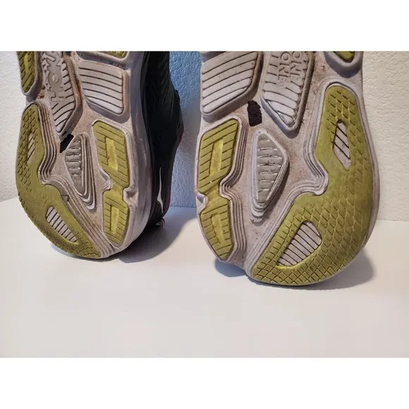 Hoka One One Bondi 7 Womens Sz 9.5 Running Shoes Sneakers Blue Graphite Fuchsia