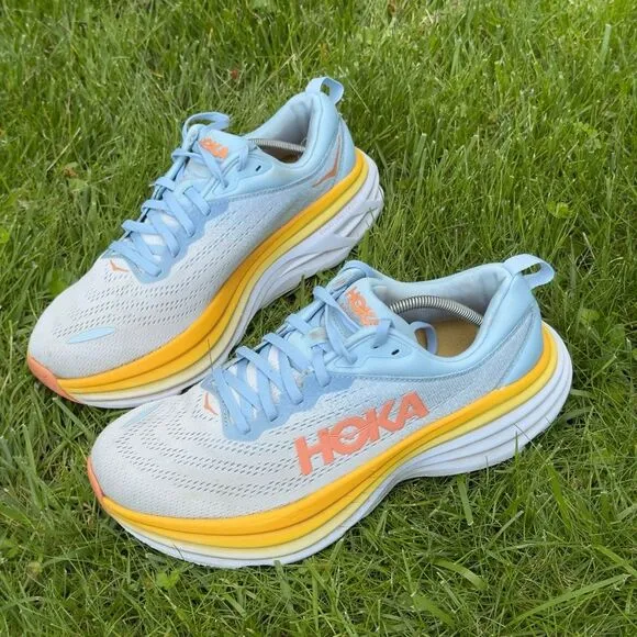HOKA ONE ONE BONDI 8 WIDE - Women’s Running Shoes - SIZE 9.5D