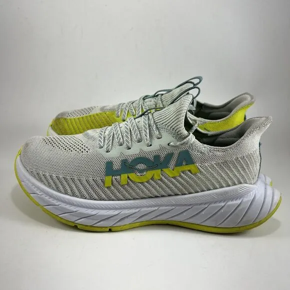 Hoka One One Carbon Fiber X 3 Road Running Shoes Womens Size 7.5 White Athletic