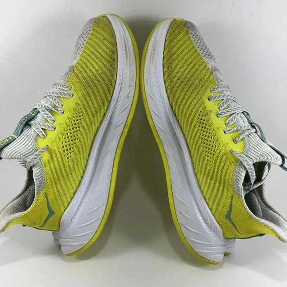 Hoka One One Carbon Fiber X 3 Road Running Shoes Womens Size 7.5 White Athletic