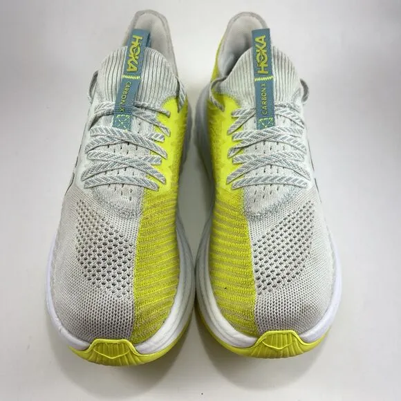 Hoka One One Carbon Fiber X 3 Road Running Shoes Womens Size 7.5 White Athletic