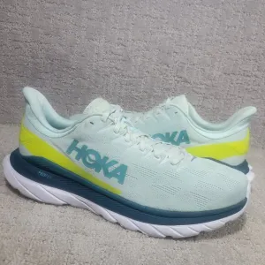 Hoka One One Mach 4 Men's Size US 12D Blue Glass Evening Primrose Athletic Shoes