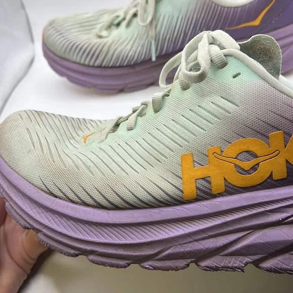 Hoka One One Rincon 3 Athletic Running Shoes Active Purple Womens Size 10 B